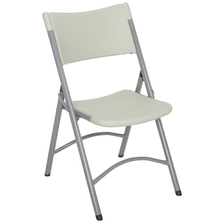 Global Industrial Blow Molded Resin Folding Chair, Gray B449364